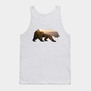 Grand Canyon Bear Silhouette Tank Top